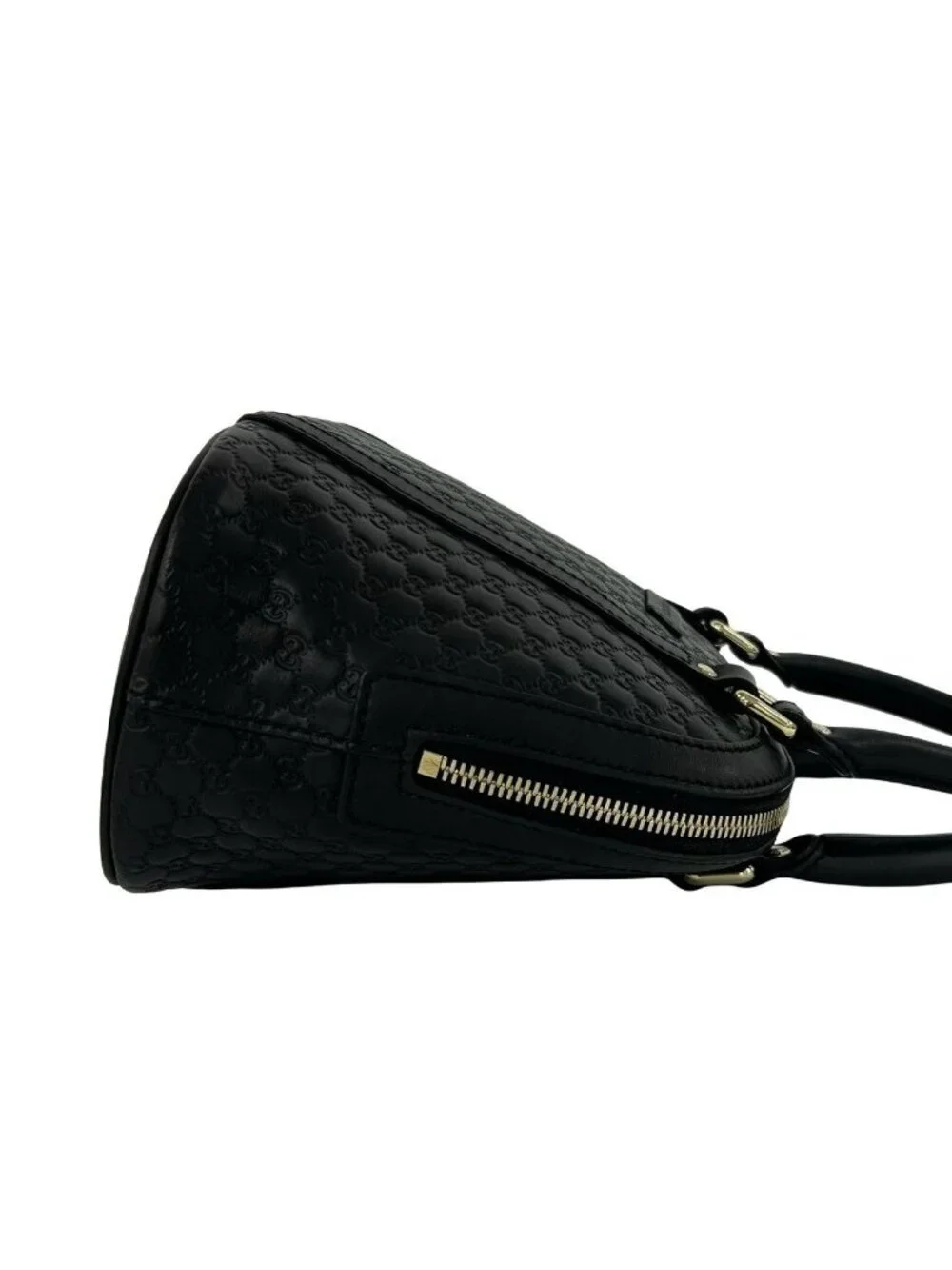 Gucci Micro Guccissima Leather 2-Way Shoulder Bag Mini Black